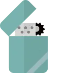 Zippo Lighter SVG Icon